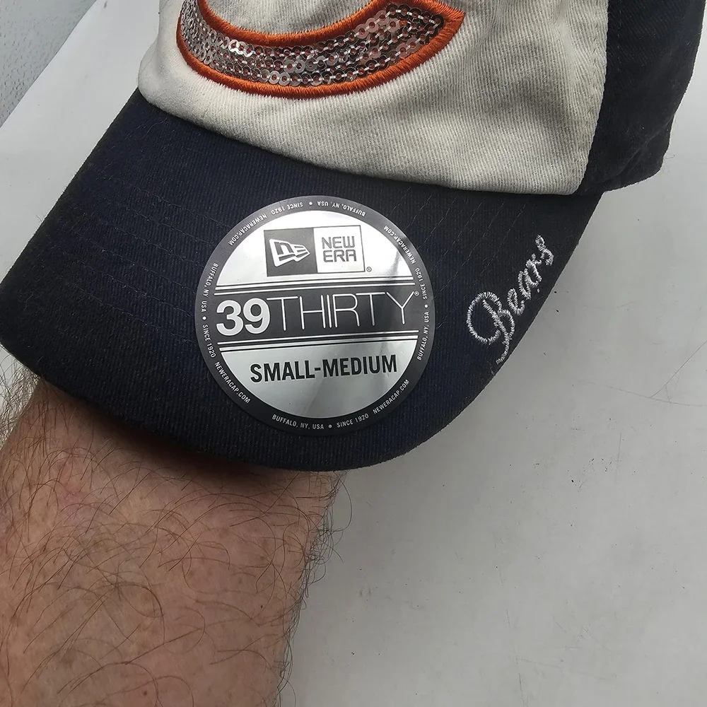 Chicago Bears Hat Cap Strap Back Womens One Size Blue NFL Football 47 Brand